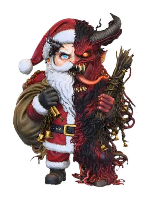 Naughty or Nice?, #Christmas2025# - Krampus 3D model, vytvořený pomocí AI