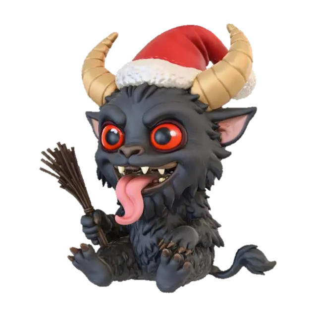 Chibi Krampus, #Christmas2025# - Santahat 3D model, vytvořený pomocí AI