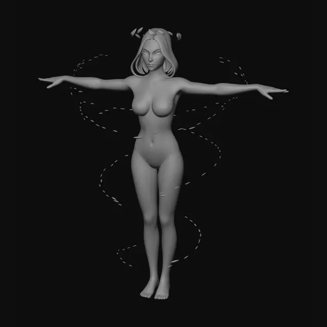 3D model for Astral Goddess