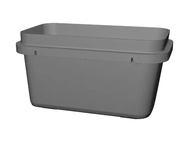 3D model for Black Plastic Storage Bin