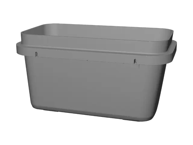 3D model for Black Plastic Storage Bin