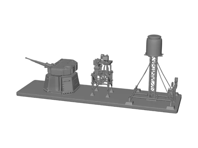 3D model for Miniature Armory on a Silver Platform