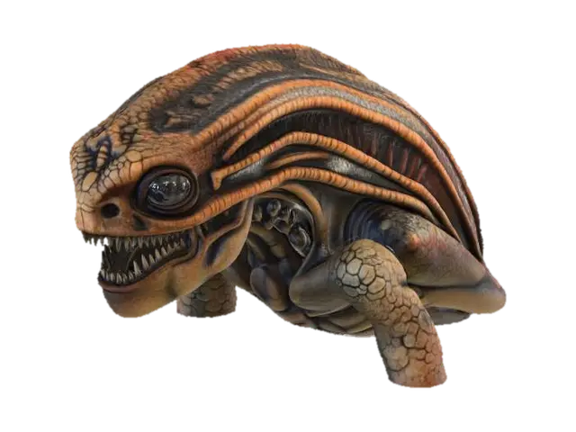 Sand Lurker 3D model, vytvořený pomocí AI