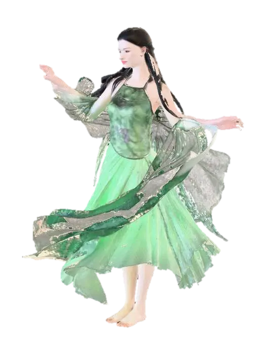Ethereal Dance - Mime 3D model, vytvořený pomocí AI
