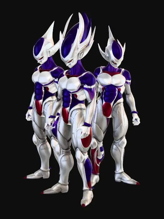 3D model for create high detailed models of All Frieza forms as individual  characters