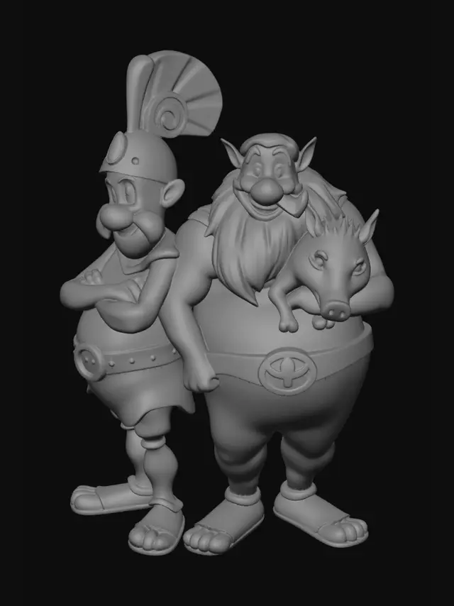 3D model for asterix and obelix models