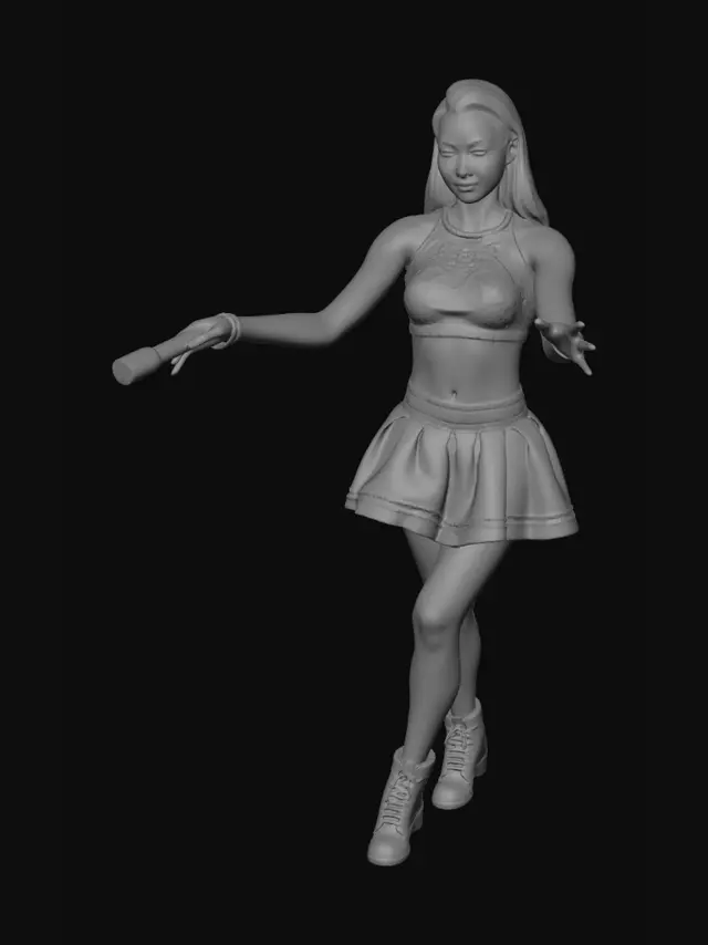 3D model for snakes axe throwing and fire juggling