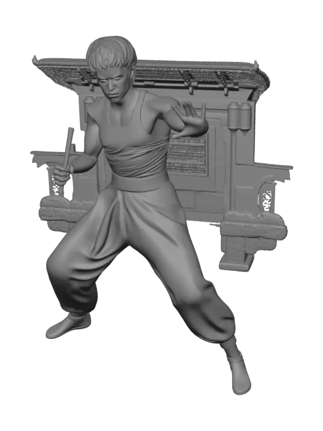 3D model for Temple Warrior Stance