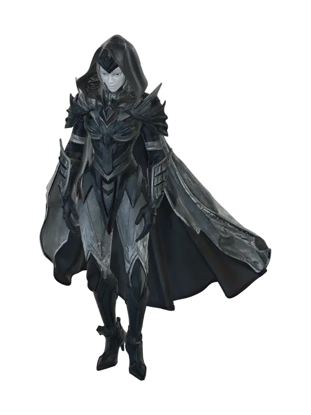 3D model for create a badass character from a dystopian world as a chess piece must be a queen