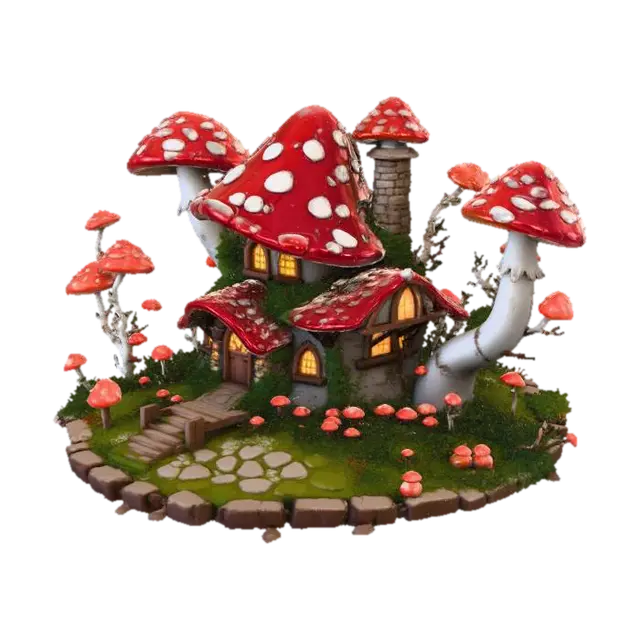 3D model for toadstool_house_with_dancing_c.jpeg