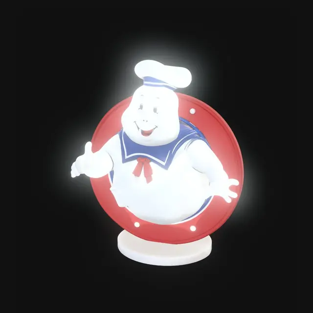 3D model for ghostbuster sign with stay puft