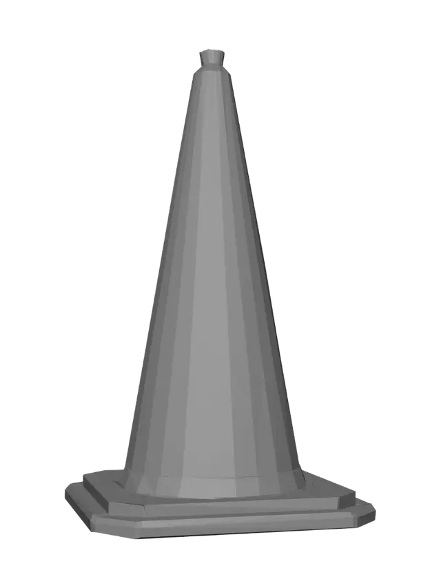 3D model for Traffic Cone on the Road