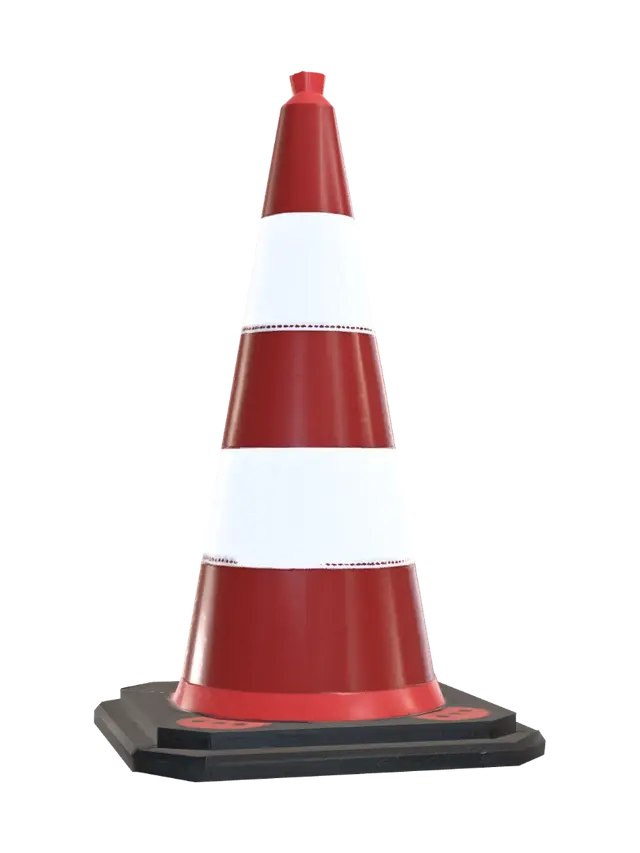 3D model for Traffic Cone on the Road