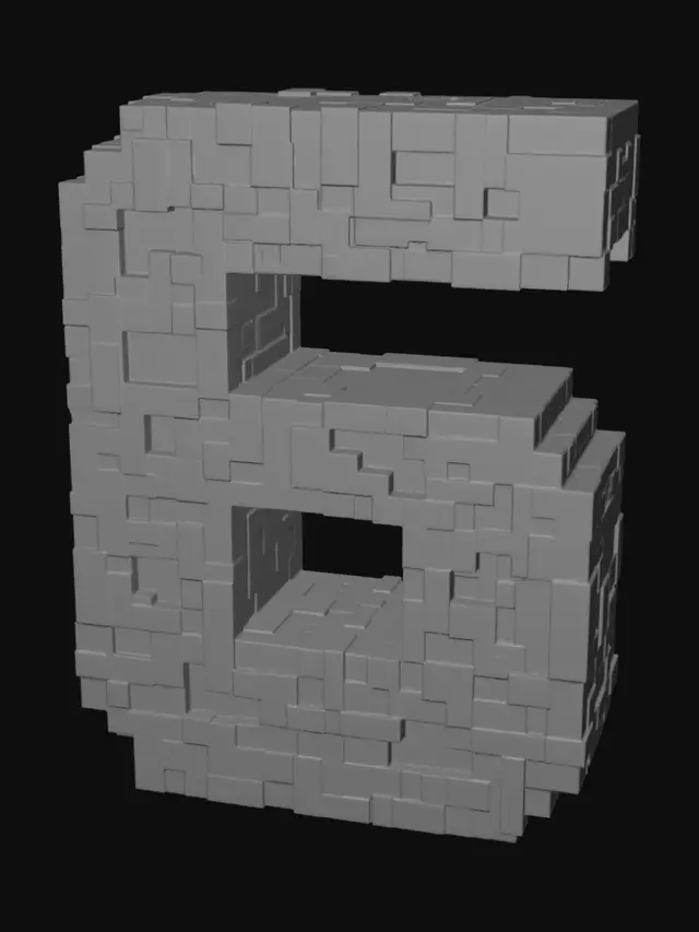 3D model for Blocky Five