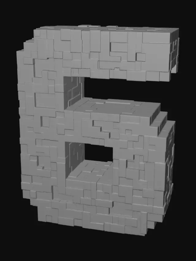 3D model for Blocky Five