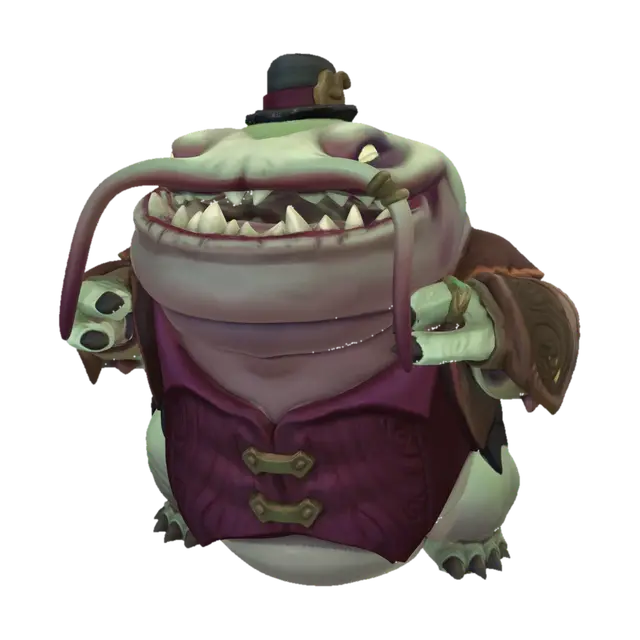 Gentleman Croaker 3D model, vytvořený pomocí AI