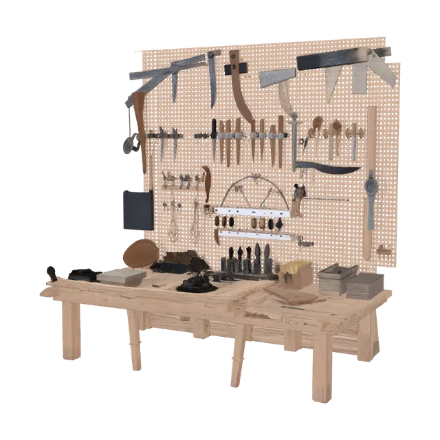 3D model for Sunlit Woodshop