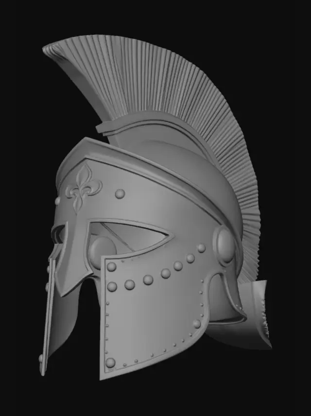3D model for Spartan Bronze Helmet