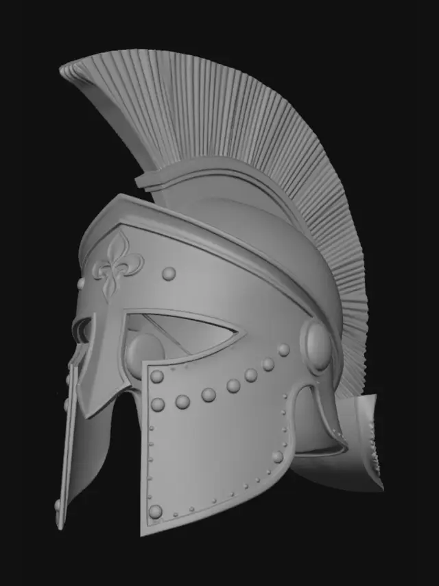 3D model for Spartan Bronze Helmet