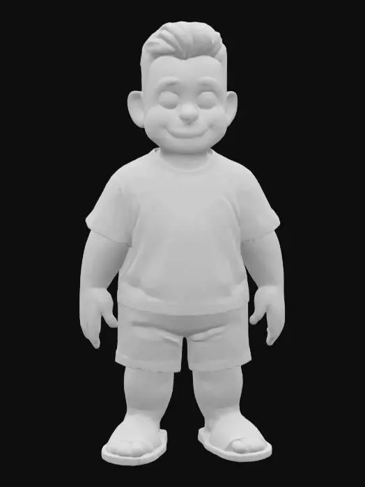 3D model for Happy Cartoon Kid