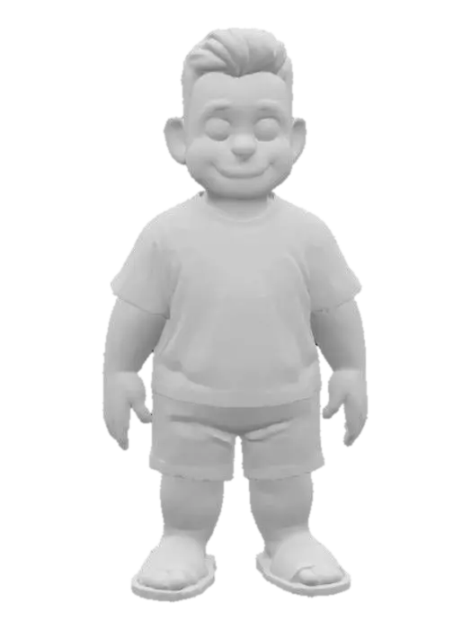 3D model for Happy Cartoon Kid