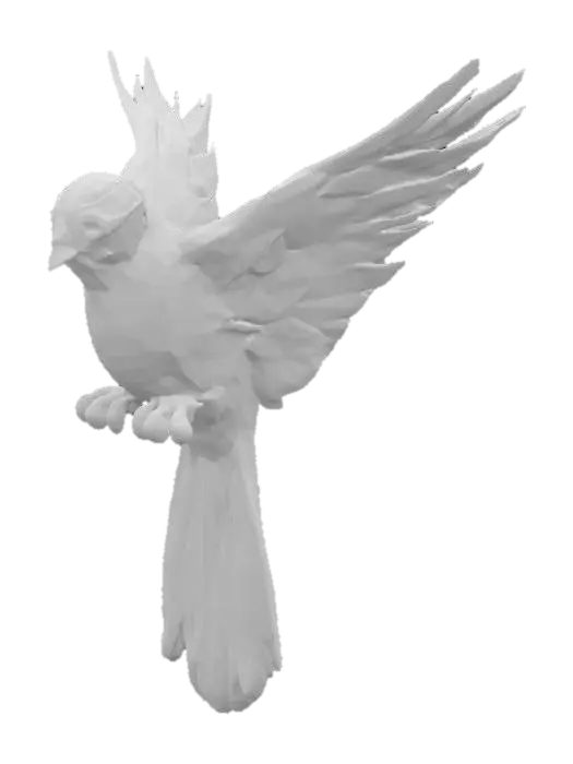 3D model for Wings of Grace, #SketchTo3D#