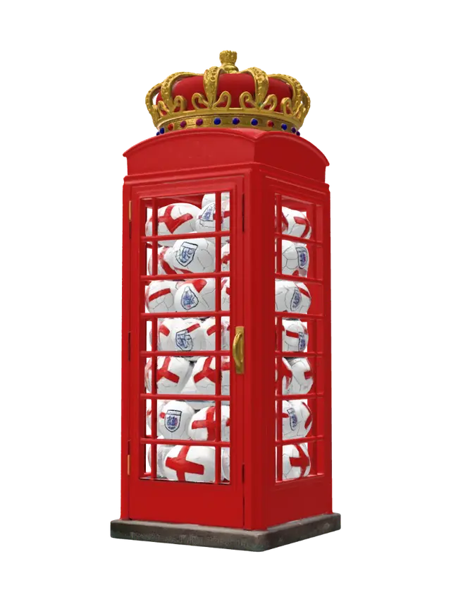 Crowned Football Vault - Victory 3D model, vytvořený pomocí AI