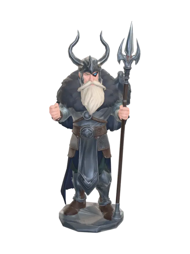 odin 3D model, vytvořený pomocí AI
