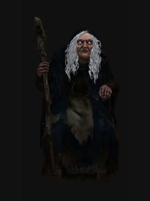 3D model for Crone with the Nail-Studded Staff