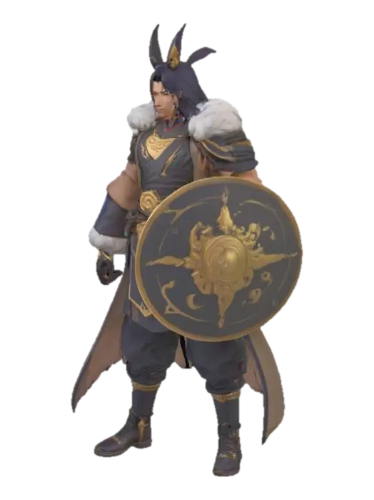 3D model for модель персонажа Jhong Li из Геншин импакс в стиле Лиги легенд