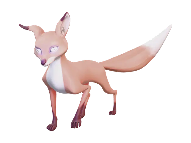 Modern Low Poly - Template 3D model, vytvořený pomocí AI