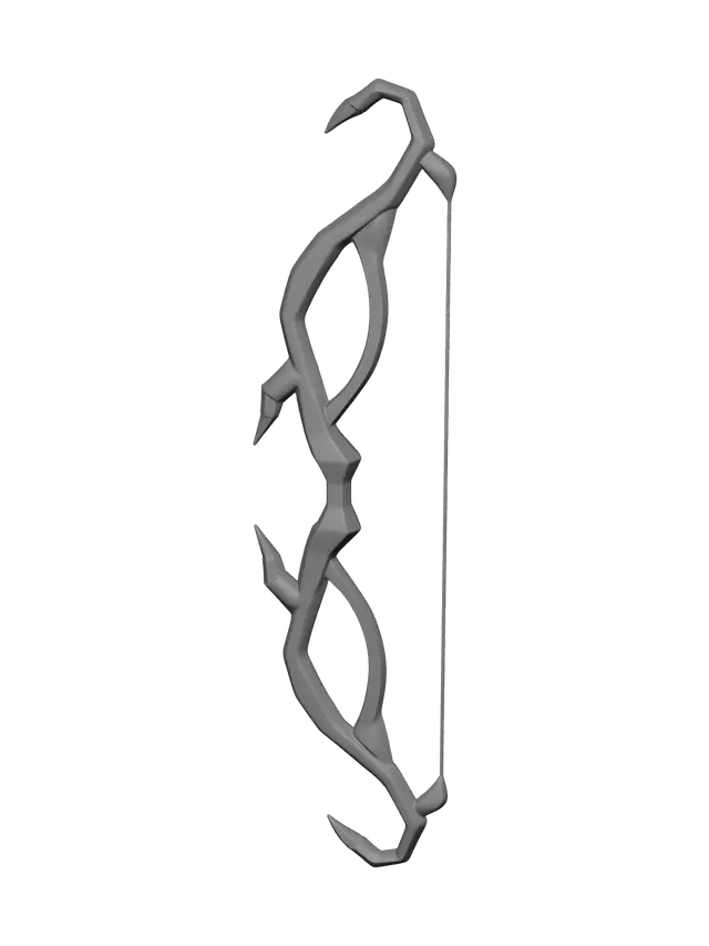 3D model for Low-Poly Twisted Bow
