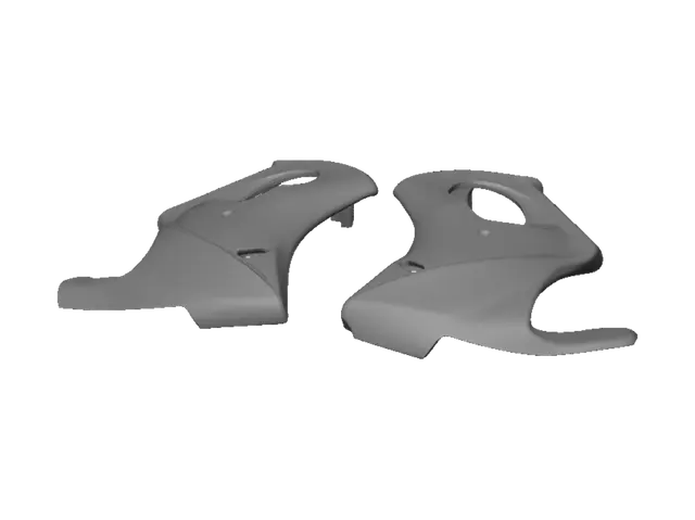 3D model for Motorcycle fairing panels