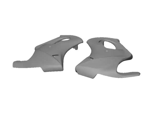 3D model for Motorcycle fairing panels