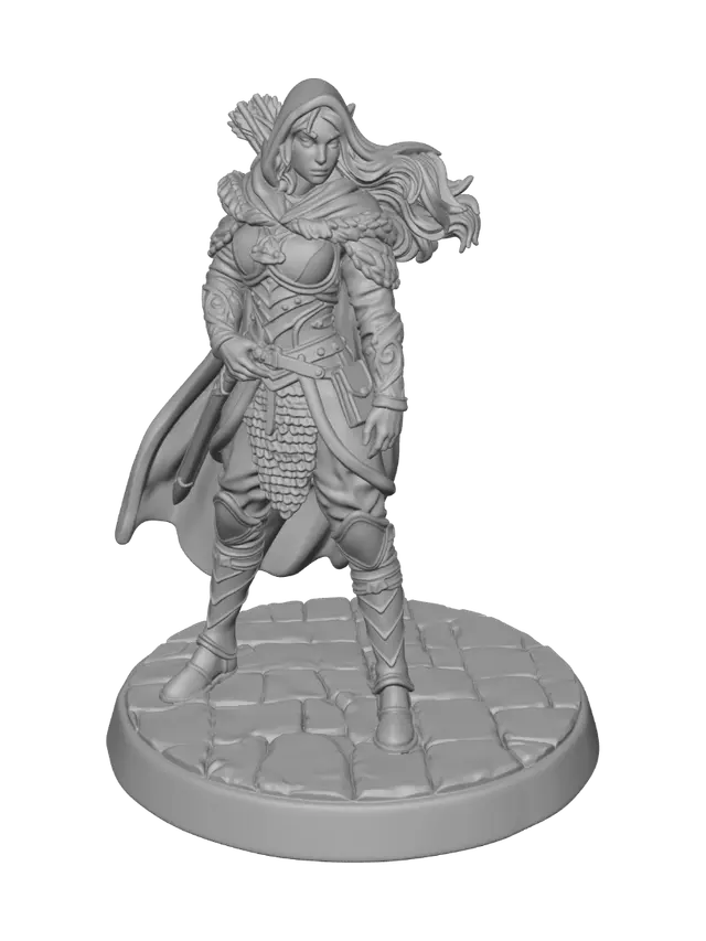 3D model for Wood Elf Ranger