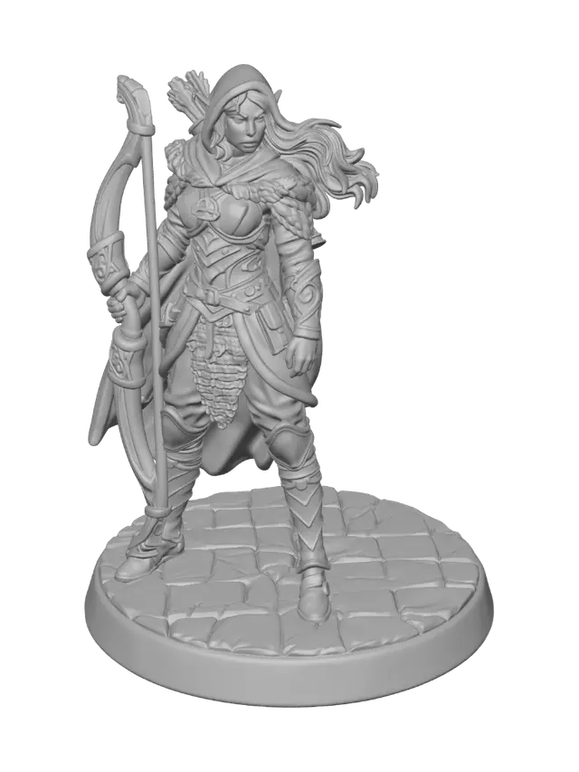 3D model for Wood Elf Ranger