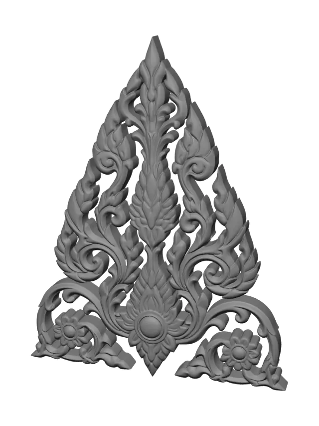 3D model for Gilded Palmette Ornament
