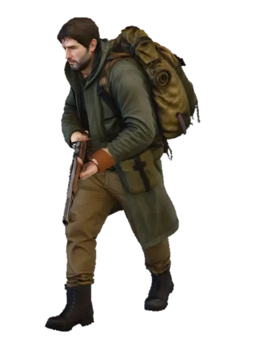 Modello 3D Survivor's Resolve, generato dall’IA