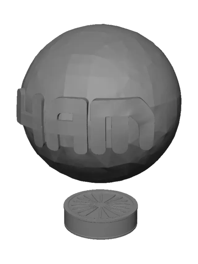 3D model for Create a single, clean, front-facing 3D asset based directly on the supplied 4AM logo.

IMPORTANT: This is a 3D MODEL of the logo, NOT a hologram effect and NOT an animation.

Recreate the exact supplied 4AM logo geometry:
- The characters must read exactly “4AM”.
- Preserve the distinctive rounded geometric shape of the supplied logo.
- Treat the entire 4AM mark as one unified custom 3D object.
- Do not substitute another font.
- Do not reinterpret, redesign or stylise the lettering.
- Do not add any additional words, symbols, icons or graphics.
- The 4, A and M should have consistent thickness and visually connect as in the reference.
- The logo should occupy most of the available width.

GEOMETRY:
Create clean, symmetrical, production-quality polygonal geometry.
Give the logo substantia