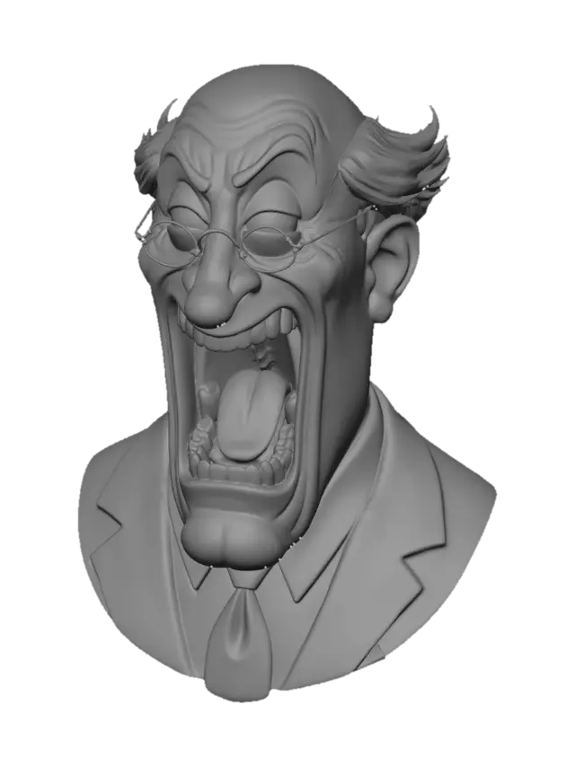3D model for Screaming Grandpa