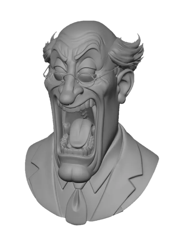 3D model for Screaming Grandpa