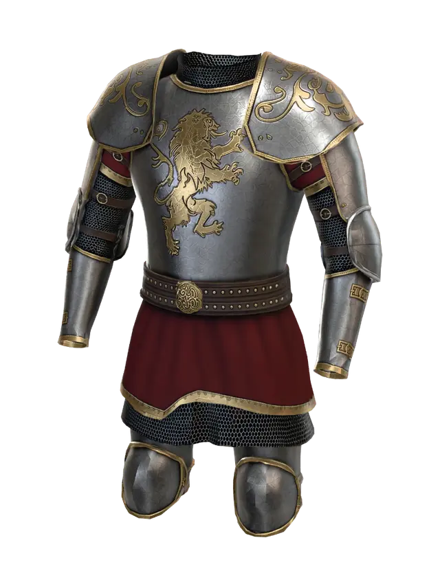 3D model for Gilded Lion Armor