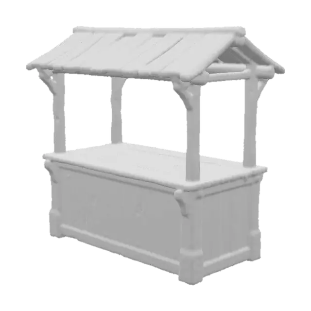 3D model for Rustic Market Stall