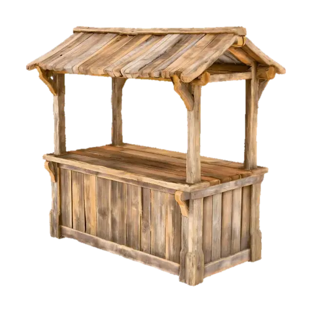 3D model for Rustic Market Stall