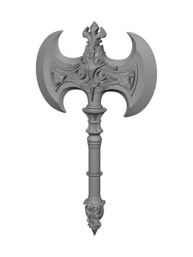 3D model for Crescent Crown War Axe