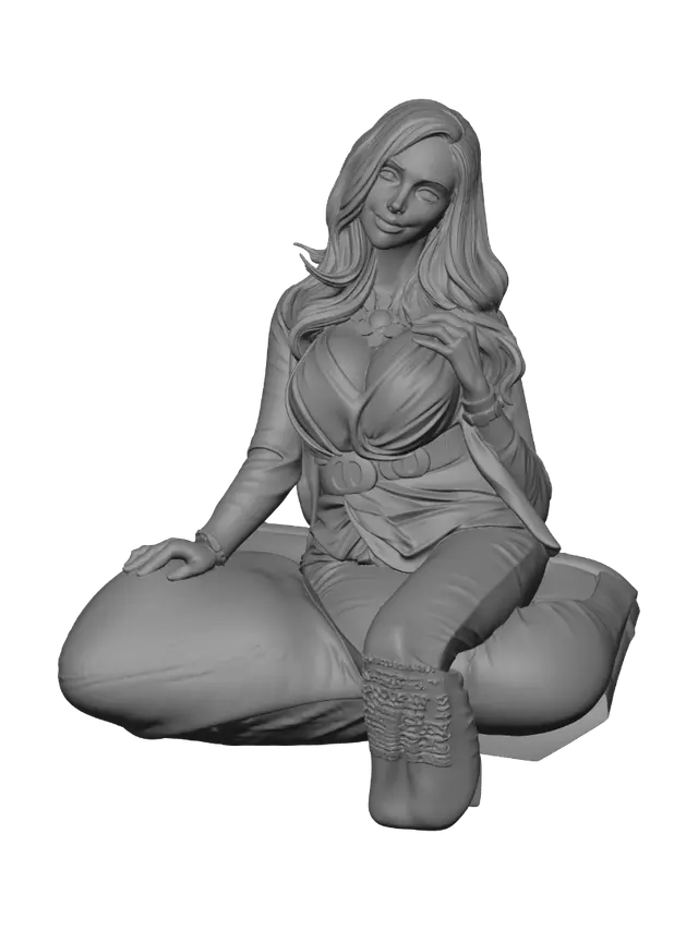 3D model for Glamour in White and Gold