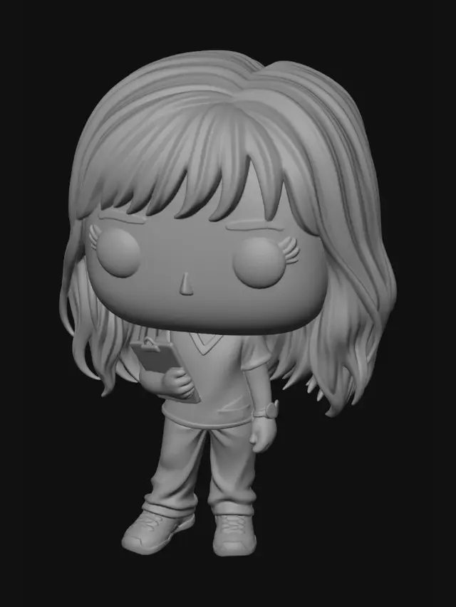 3D model for Nurse with Clipboard