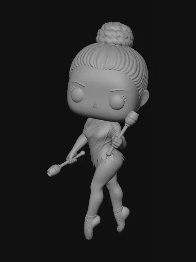 3D model for Rainbow Baton Dancer