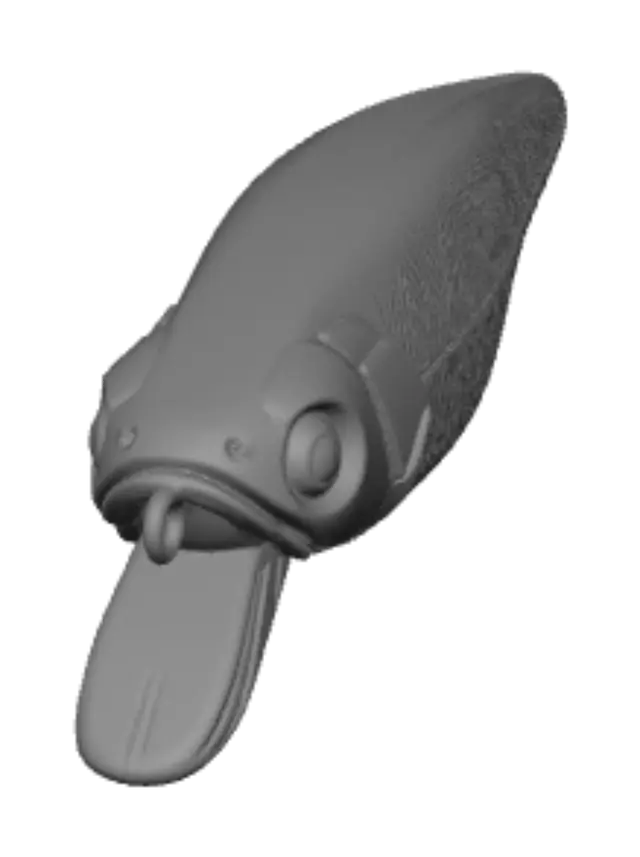3D model for Emerald Striped Crankbait