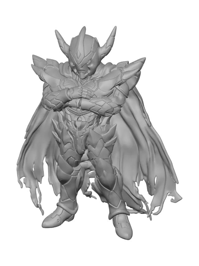 3D model for Golden Warlord of the Crimson Cape